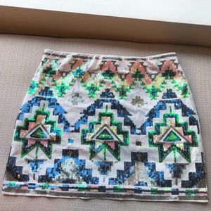 Beautiful sequin mini skirt